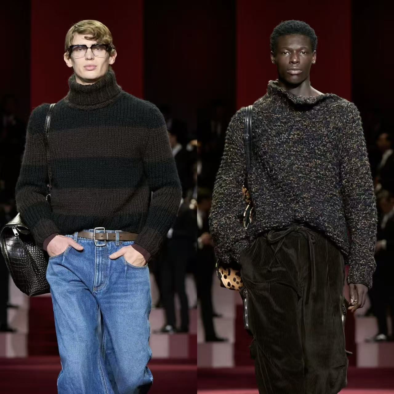 9号链接明星网红富人穿搭秋冬设计轻奢时尚高级感圆领毛衣7086