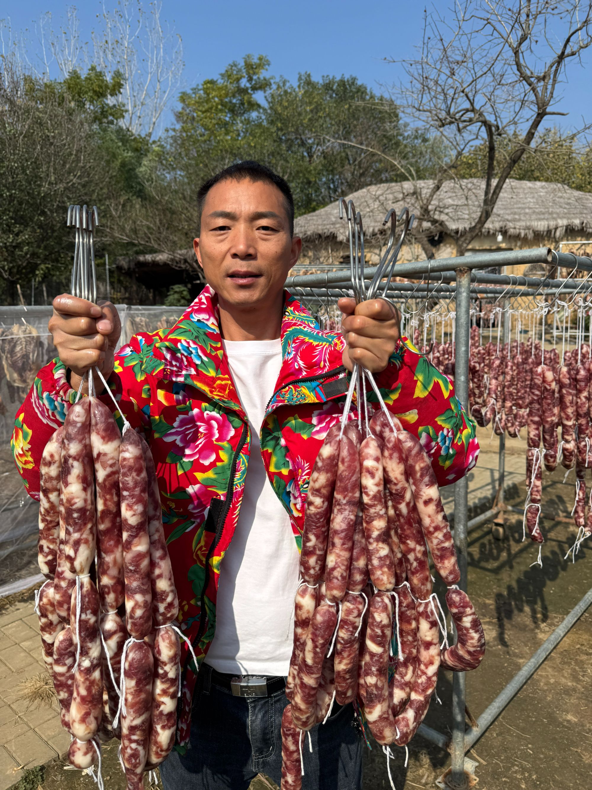 【现称】阿勇家黑猪跑山猪肉咸香肠风干腊肠