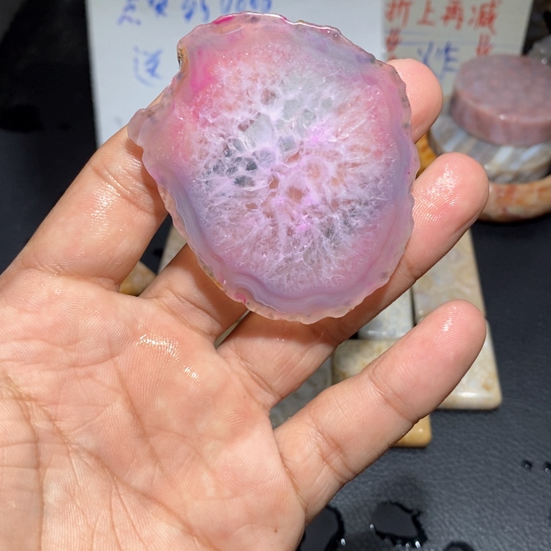 【闪购商品】硅化玉颈饰足银镀金镶嵌