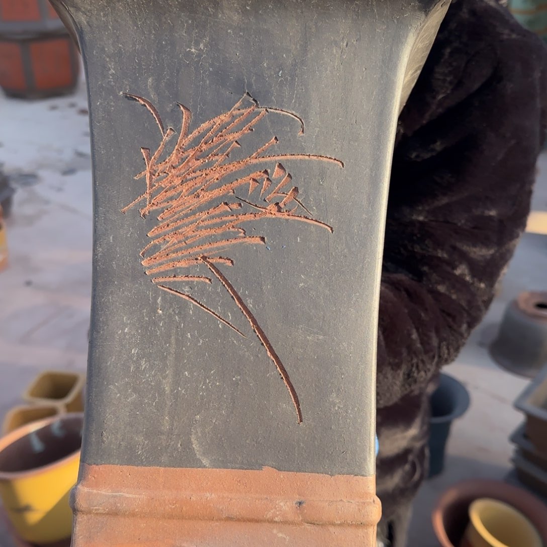 紫砂花盆瑕疵和瑕疵的