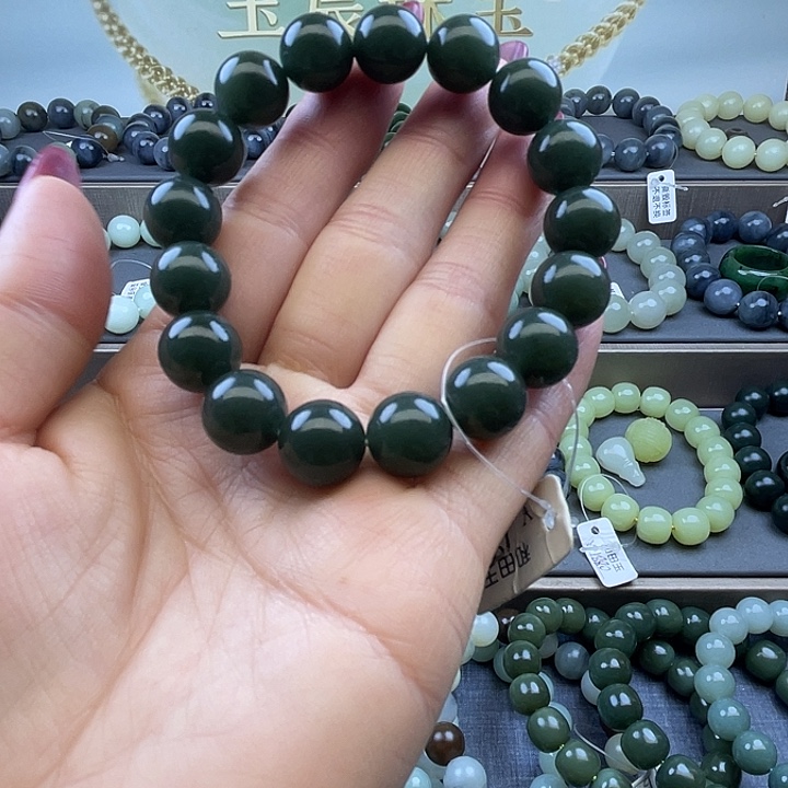 和田玉未镶嵌手链