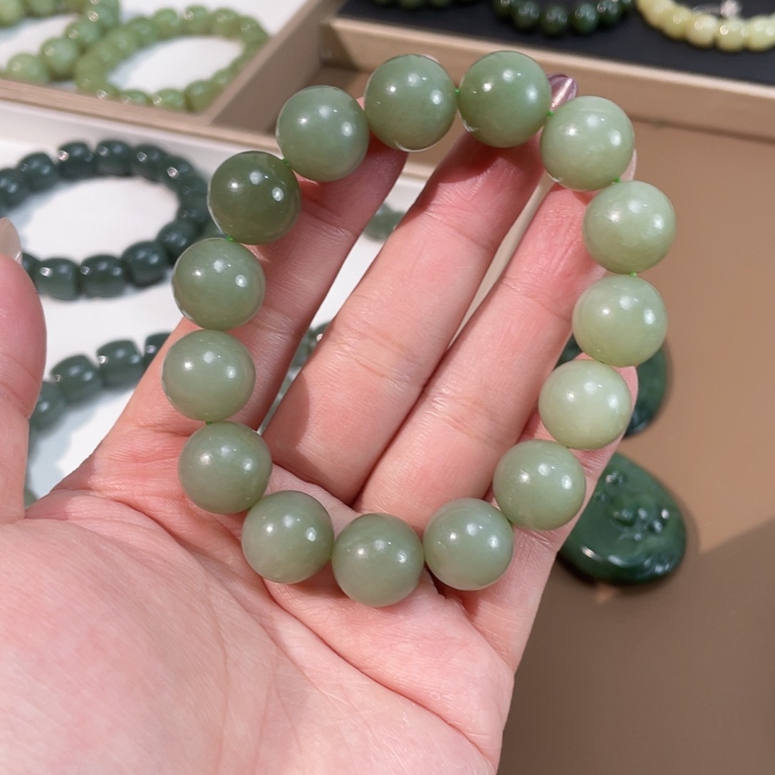 和田玉手链未镶嵌14