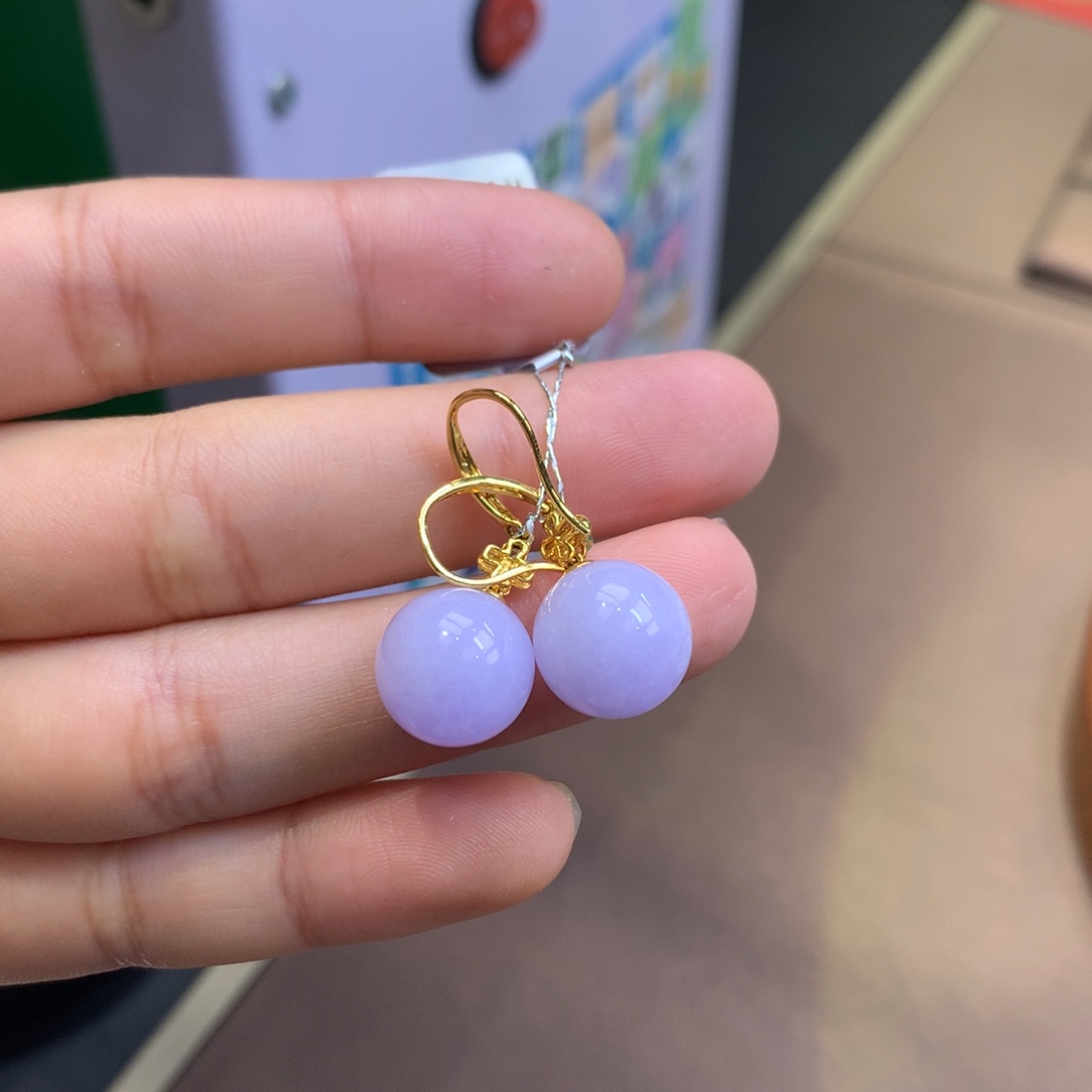 翡翠18K金镶嵌颈饰翡翠