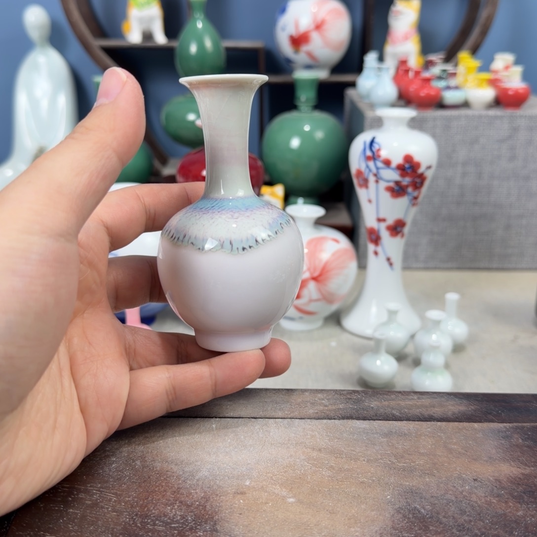 陶瓷手工小花器摆件