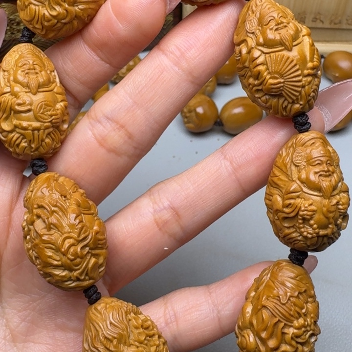 手串/手链橄榄核九龙财神