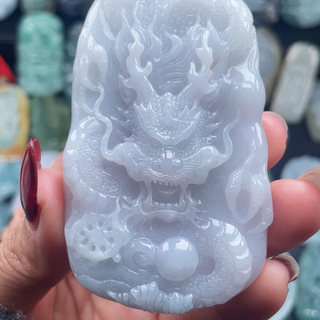 翡翠未镶嵌颈饰缅甸翡翠A货挂件