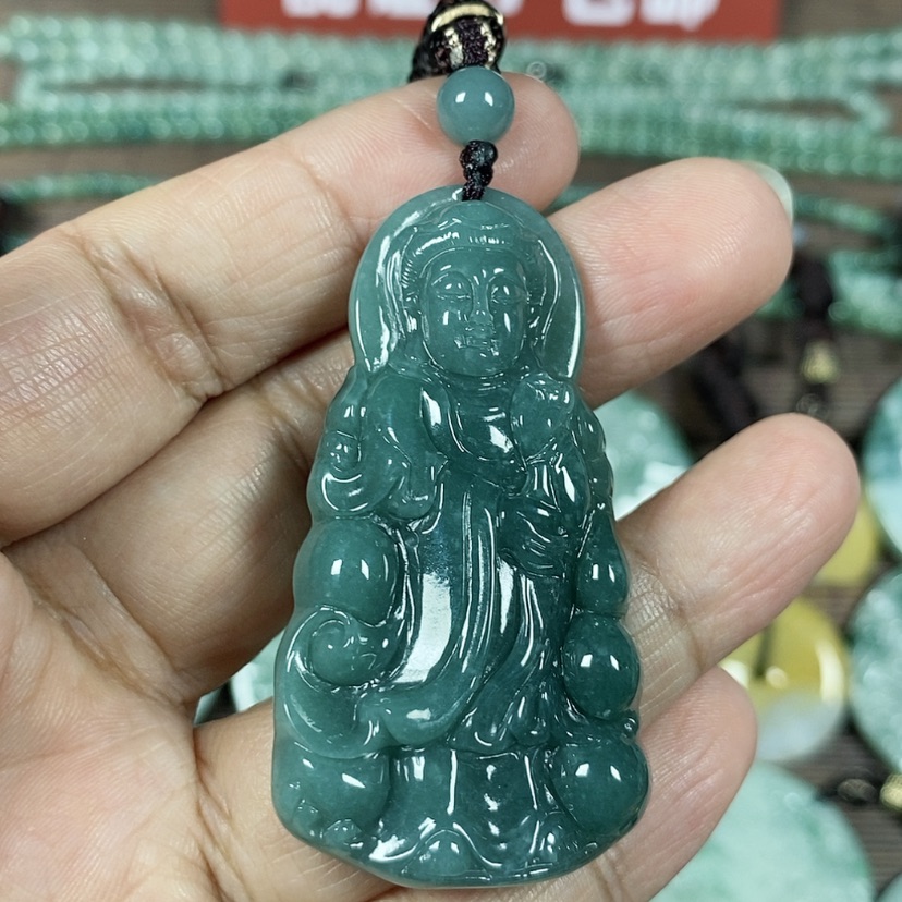 【闪购商品】翡翠颈饰未镶嵌玉吊坠翡翠玉站观音