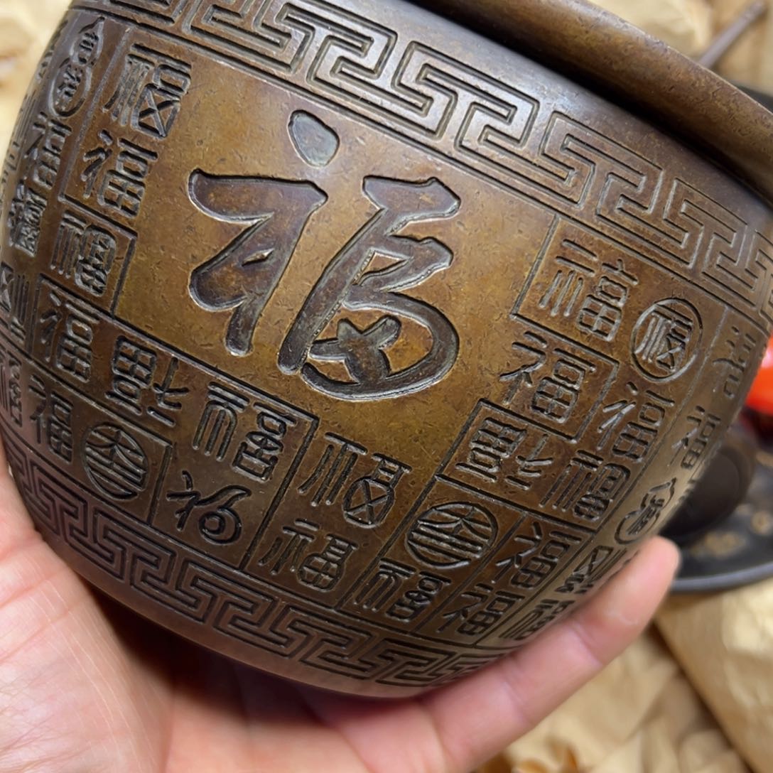 铜摆件欢迎欢迎你