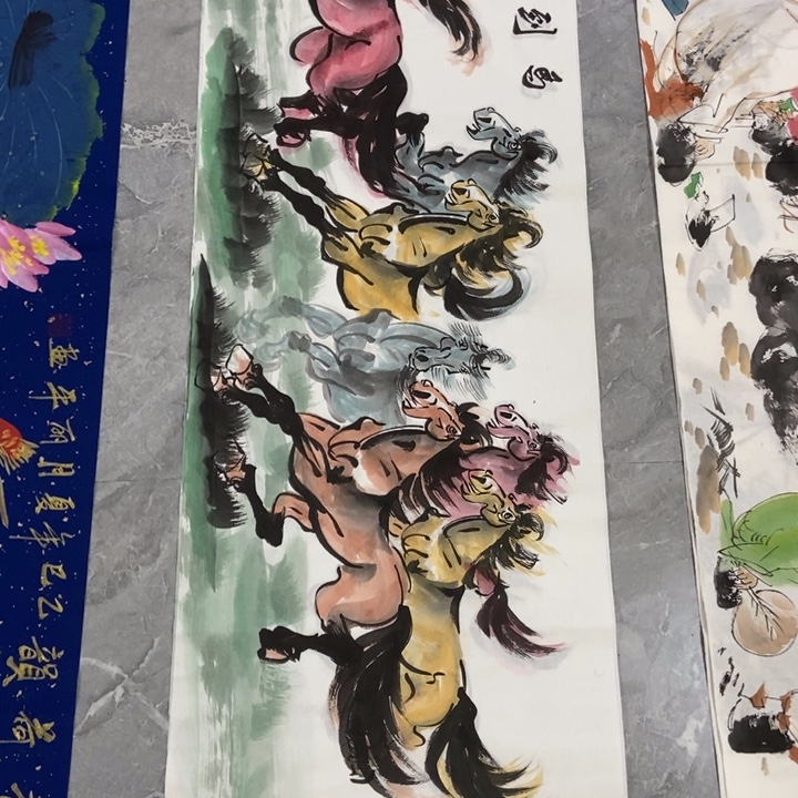 枕书斋画廊的直播间