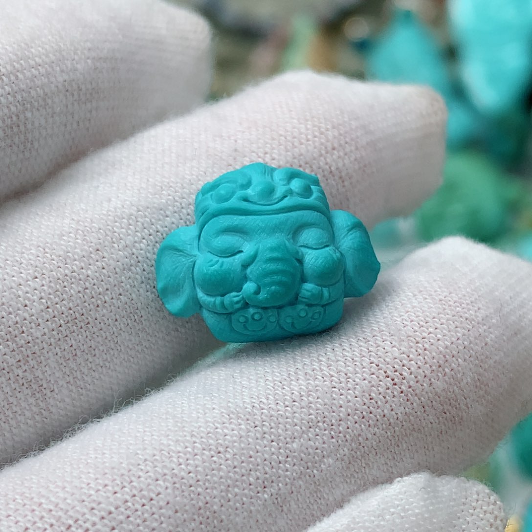 绿松石珠宝奇石未镶嵌