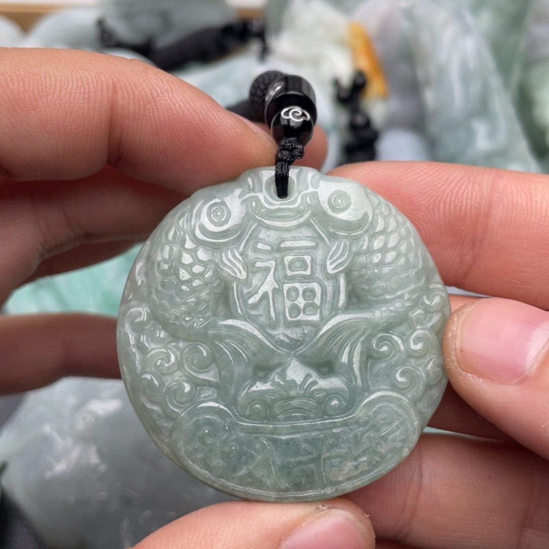 翡翠未镶嵌吊坠(不含链)