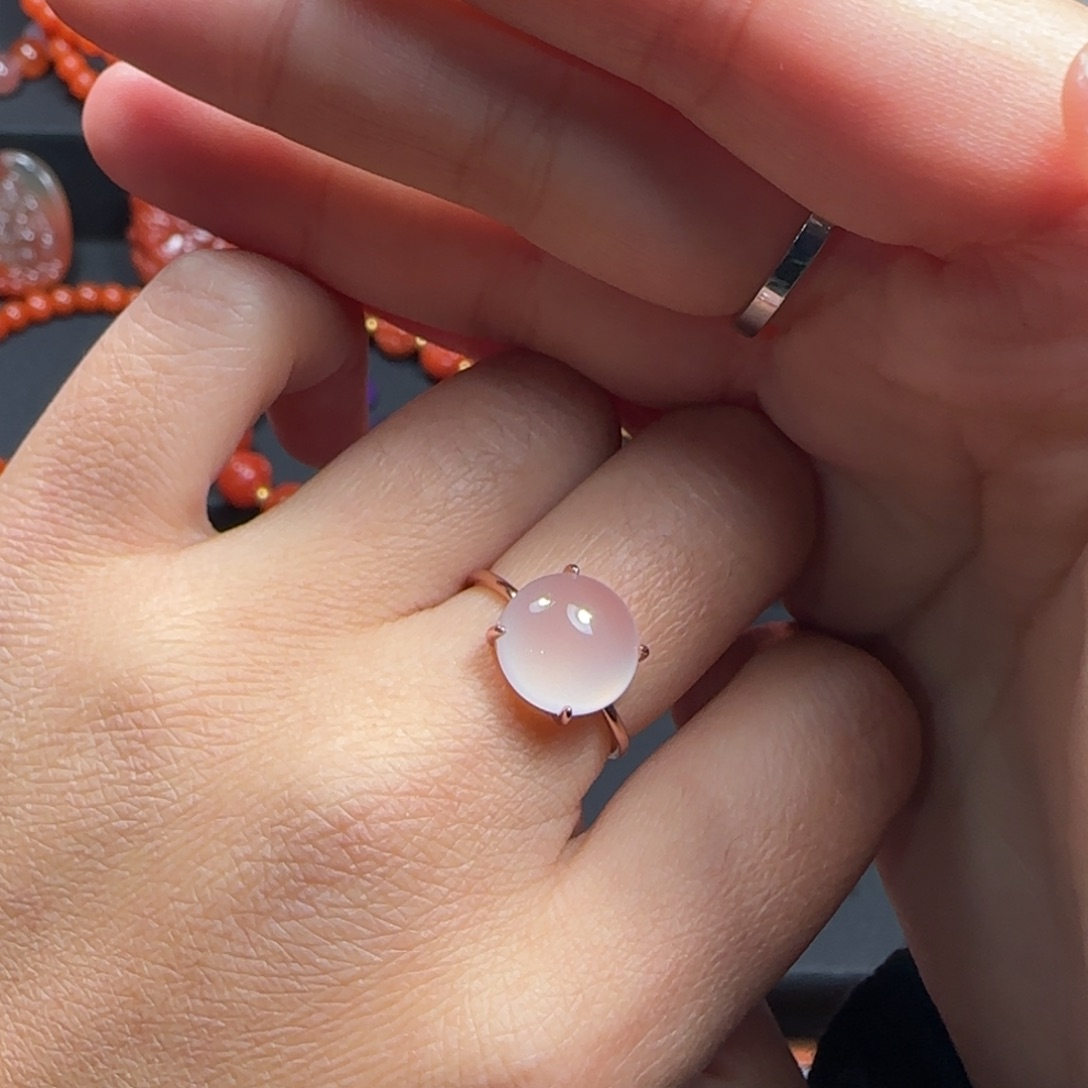 玛瑙/玉髓未镶嵌戒指开口