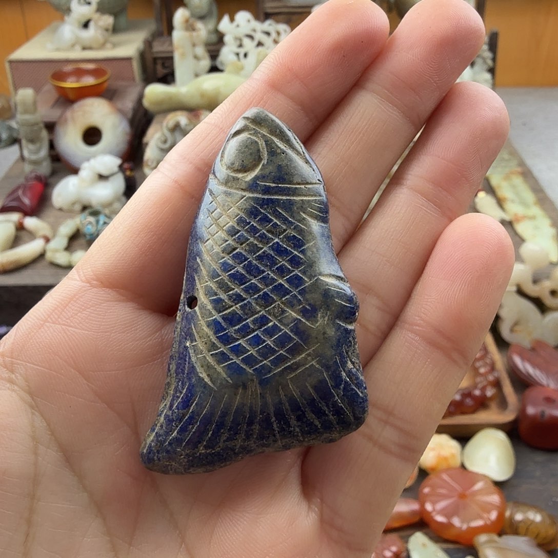 青金石未镶嵌吊坠(不含链)