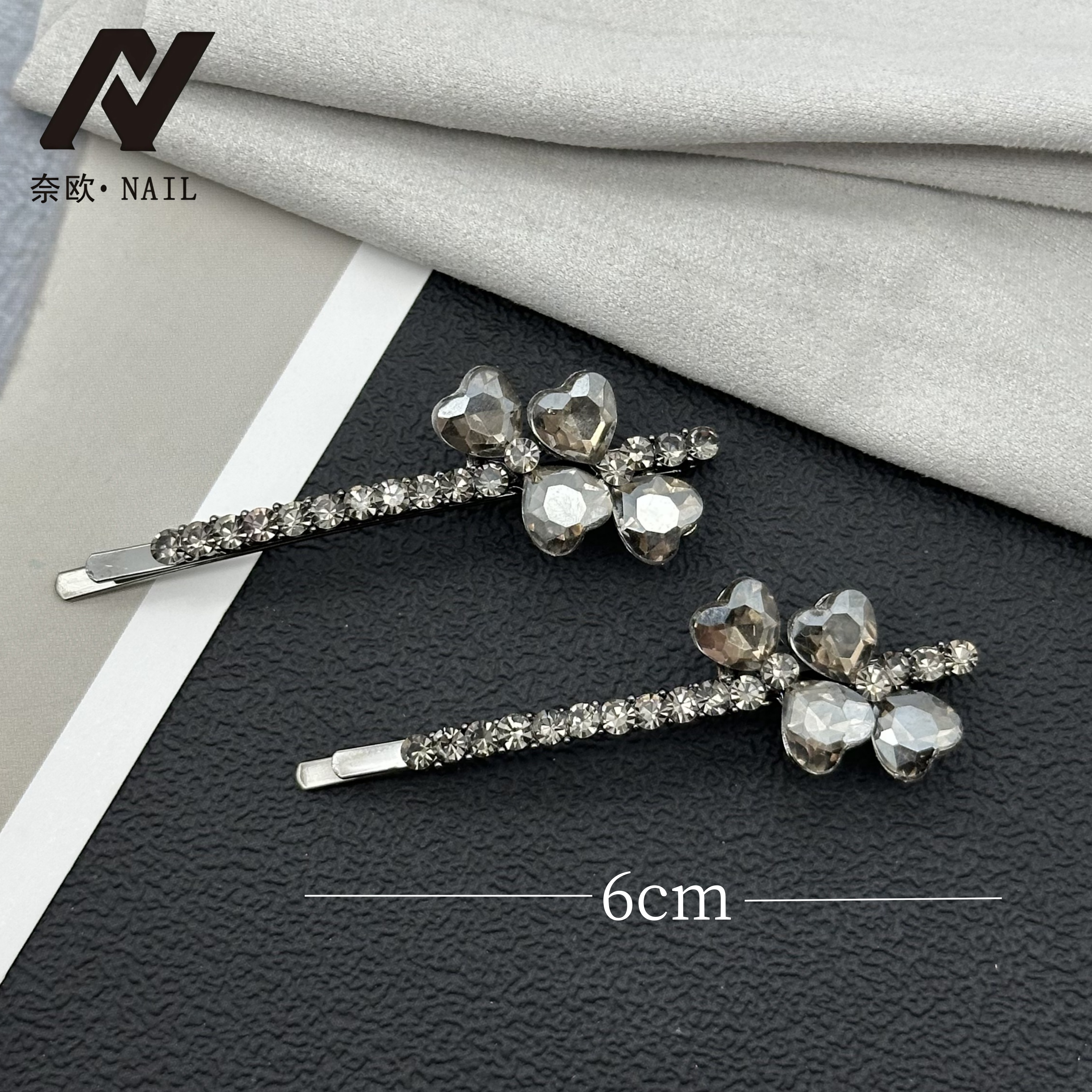 【NAIL·奈欧】设计师系列6090蝴蝶结一字夹鸭嘴夹轻奢