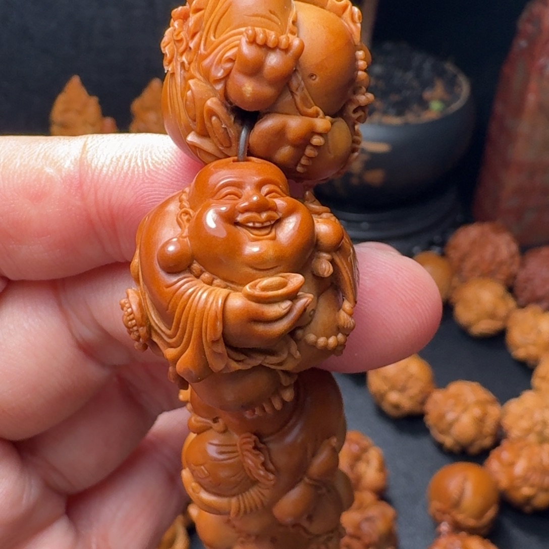 天***懂橄榄核手串/手链弥勒