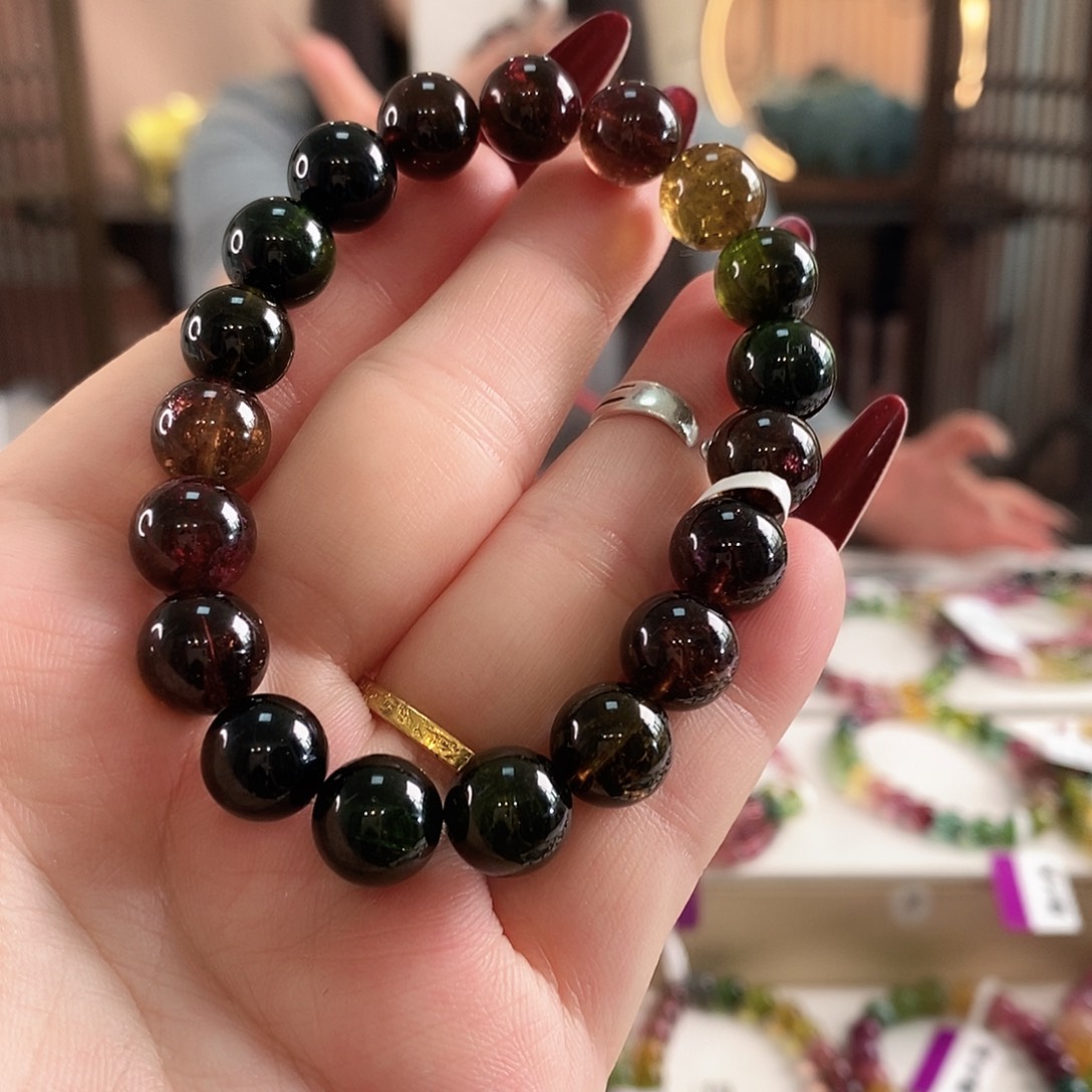 碧玺未镶嵌手链G2275单圈多样性发1