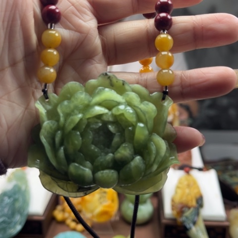 岫玉挂件未镶嵌挂件