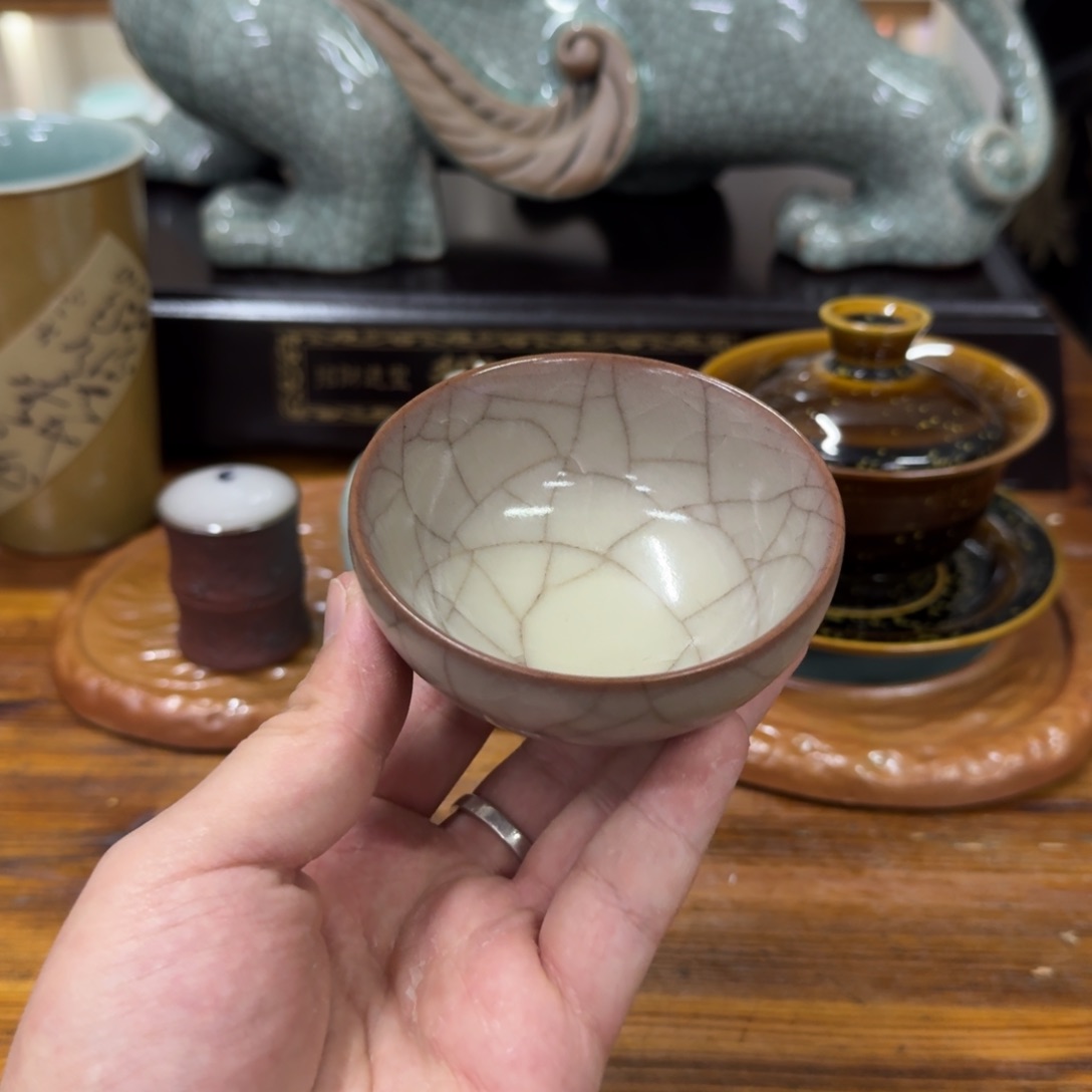 龙泉青瓷茶具微瑕7730