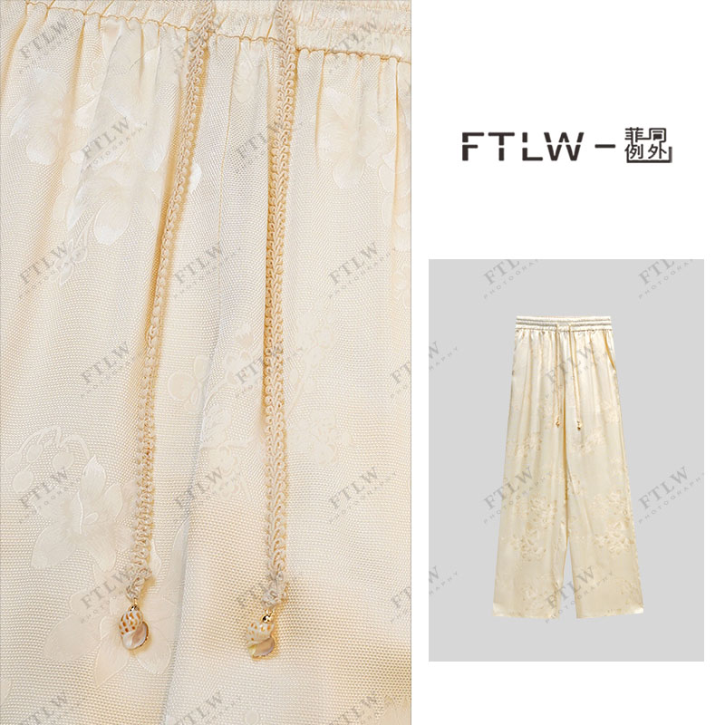 板熙FTLW-【花夏】显瘦气质时尚休闲设计感休闲裤子-3503