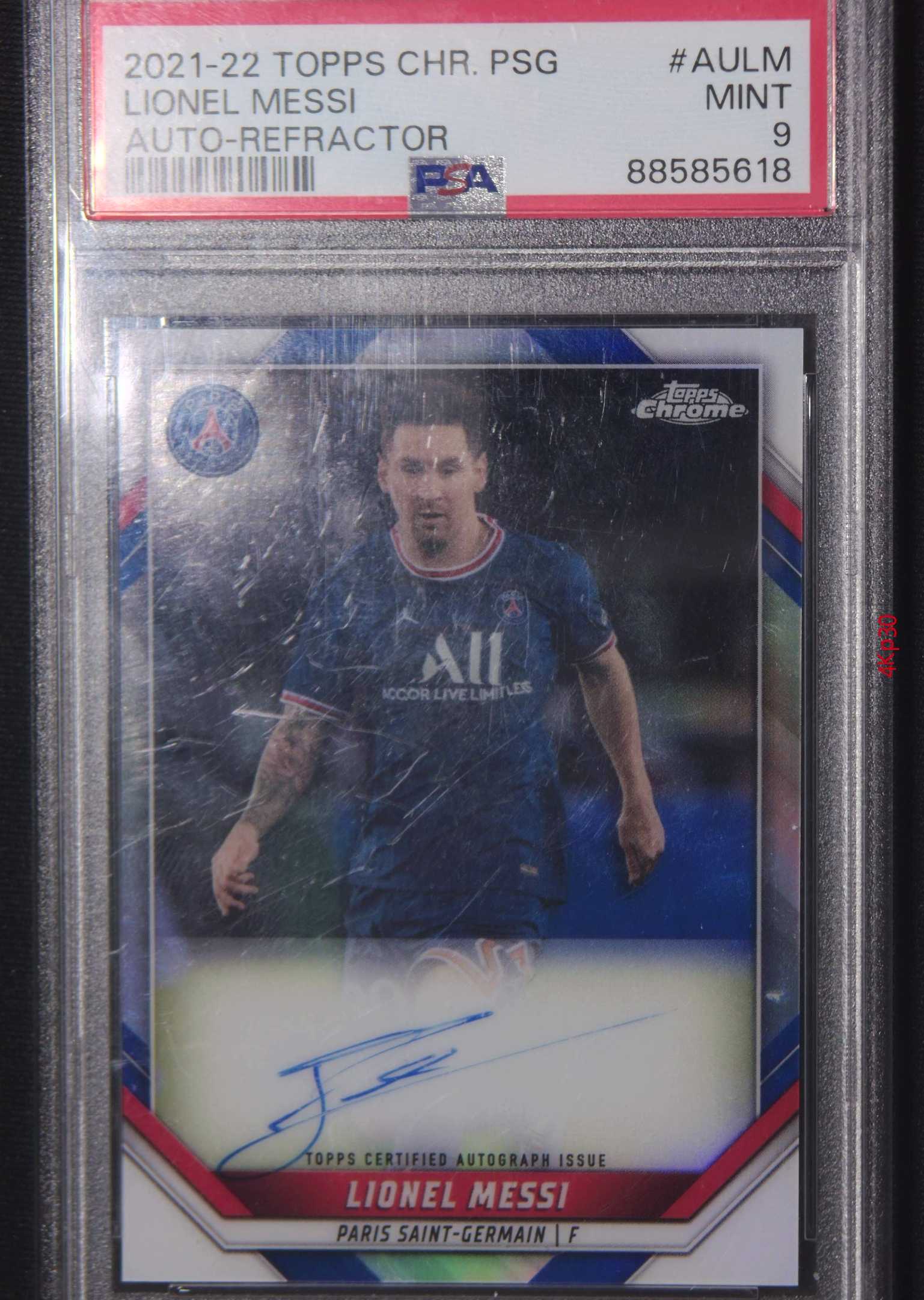 【直播开价】梅西 65编 签字 PSA评级9分 球星卡包邮