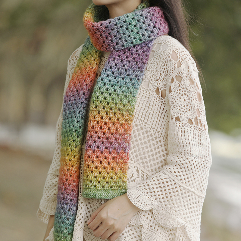 雪妃尔【非成品】女款围巾材料包【内含2团线加一份工具】