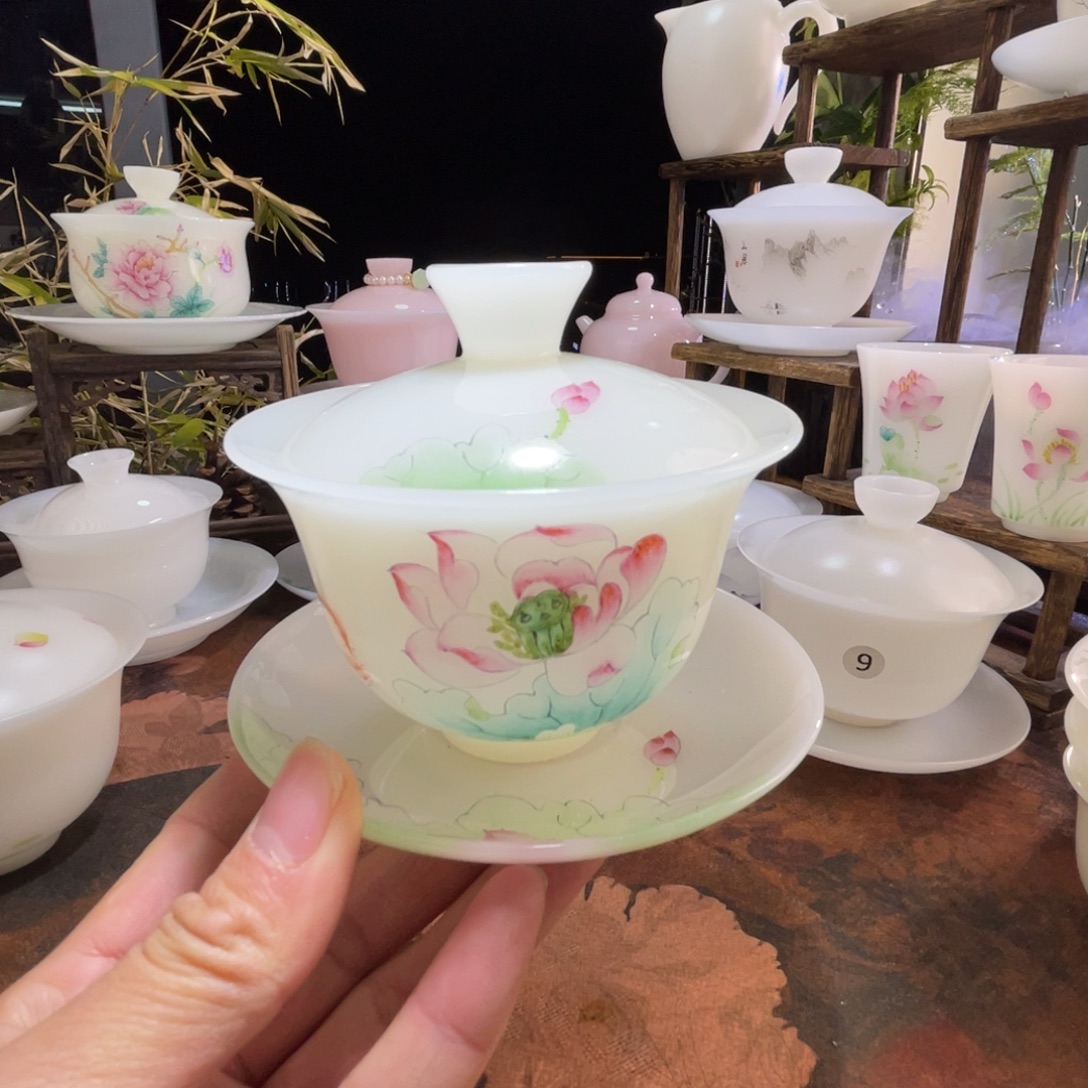 冰晶璞玉手绘千姿百态三才元宝