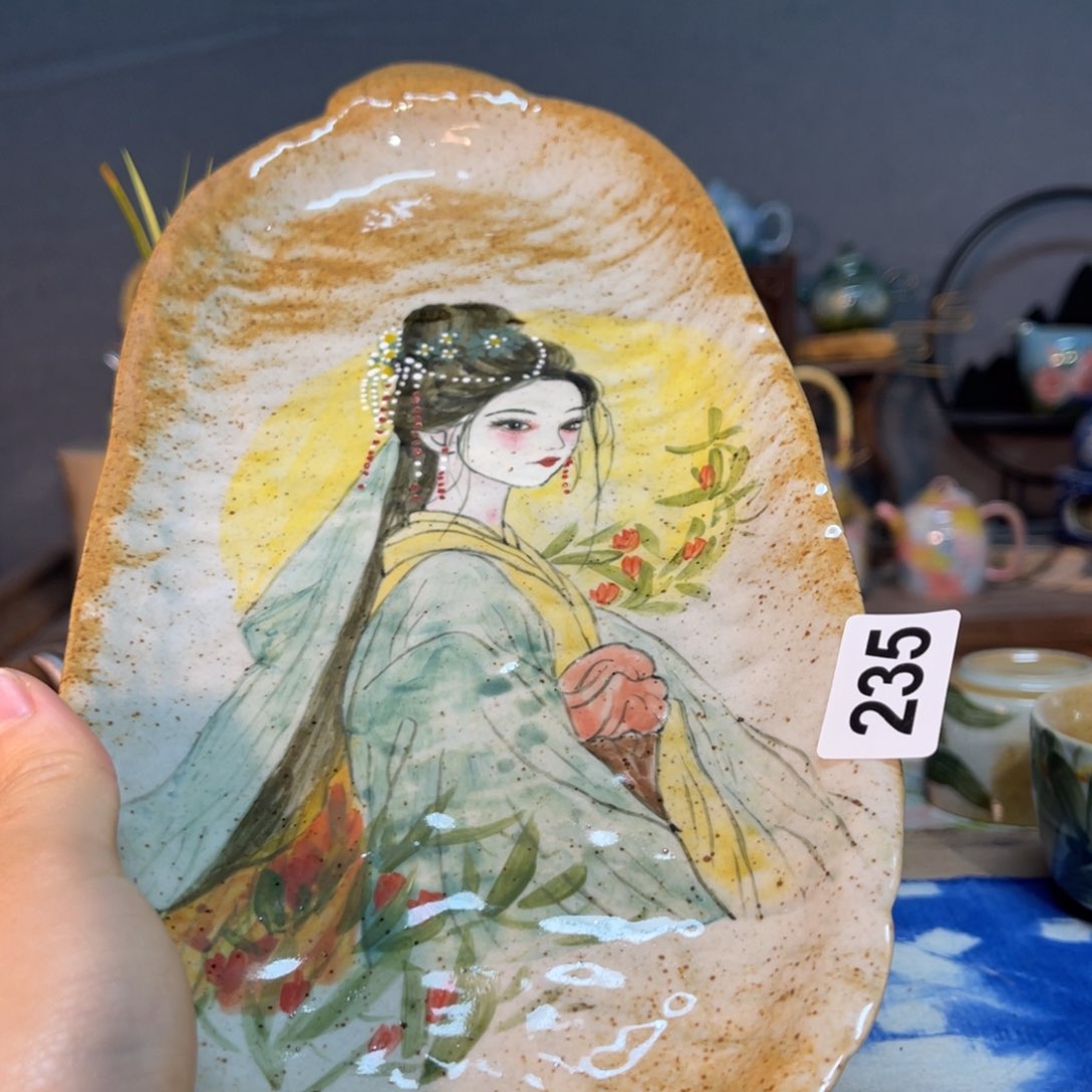 杯素浅陶瓷手工手绘