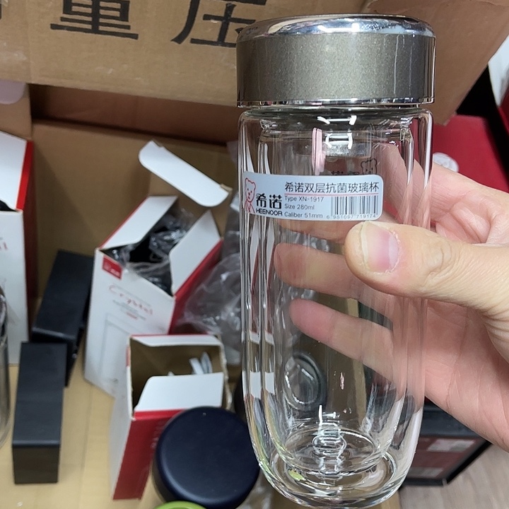 玻璃茶隔款希诺1917款双层鹅蛋杯抗菌