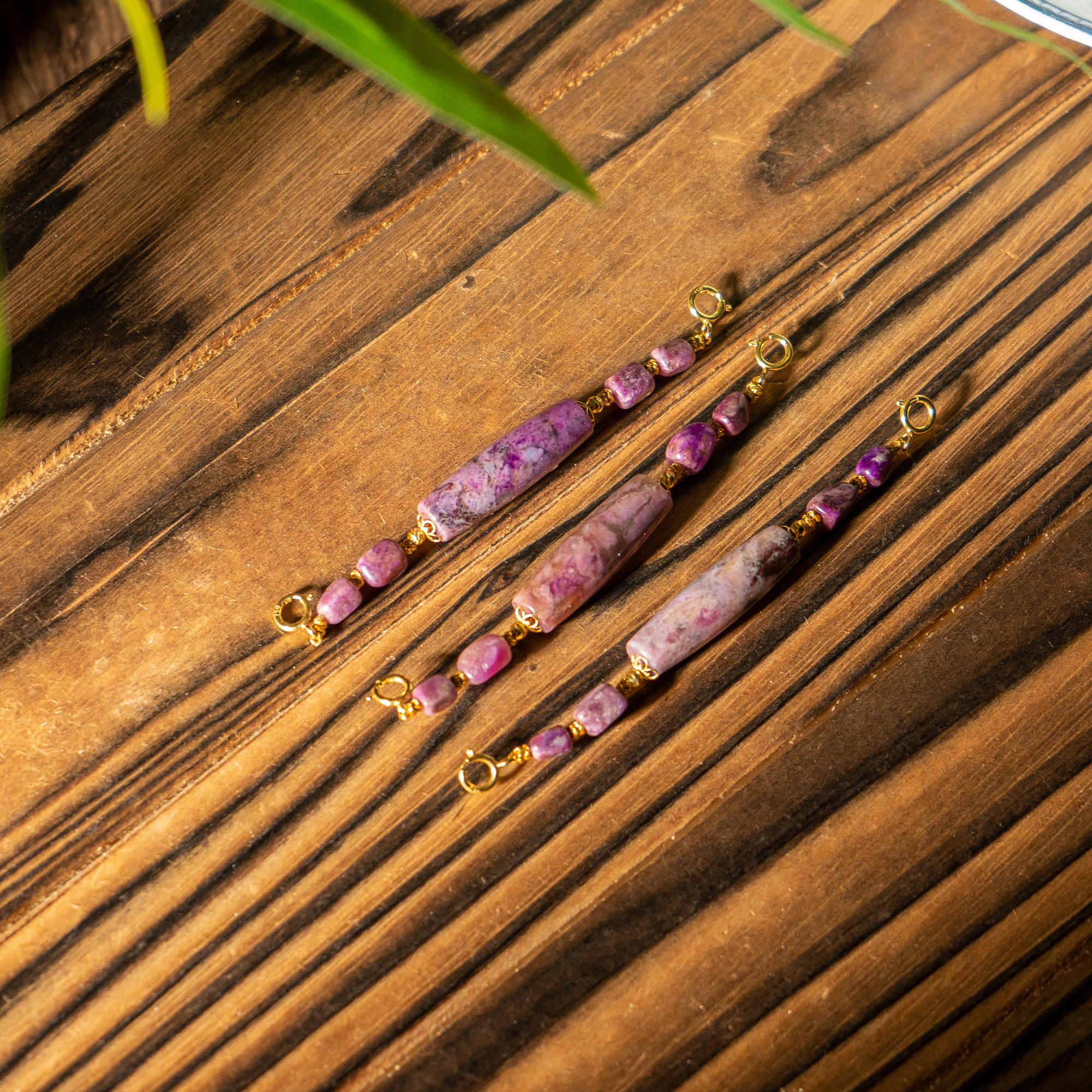 世间臻宝-玖鸢|18K金樱花粉舒俱来延长链/多样性发一件/P7250/0