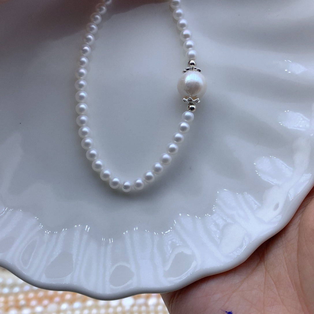 吊坠(不含链)合金淡水珍珠