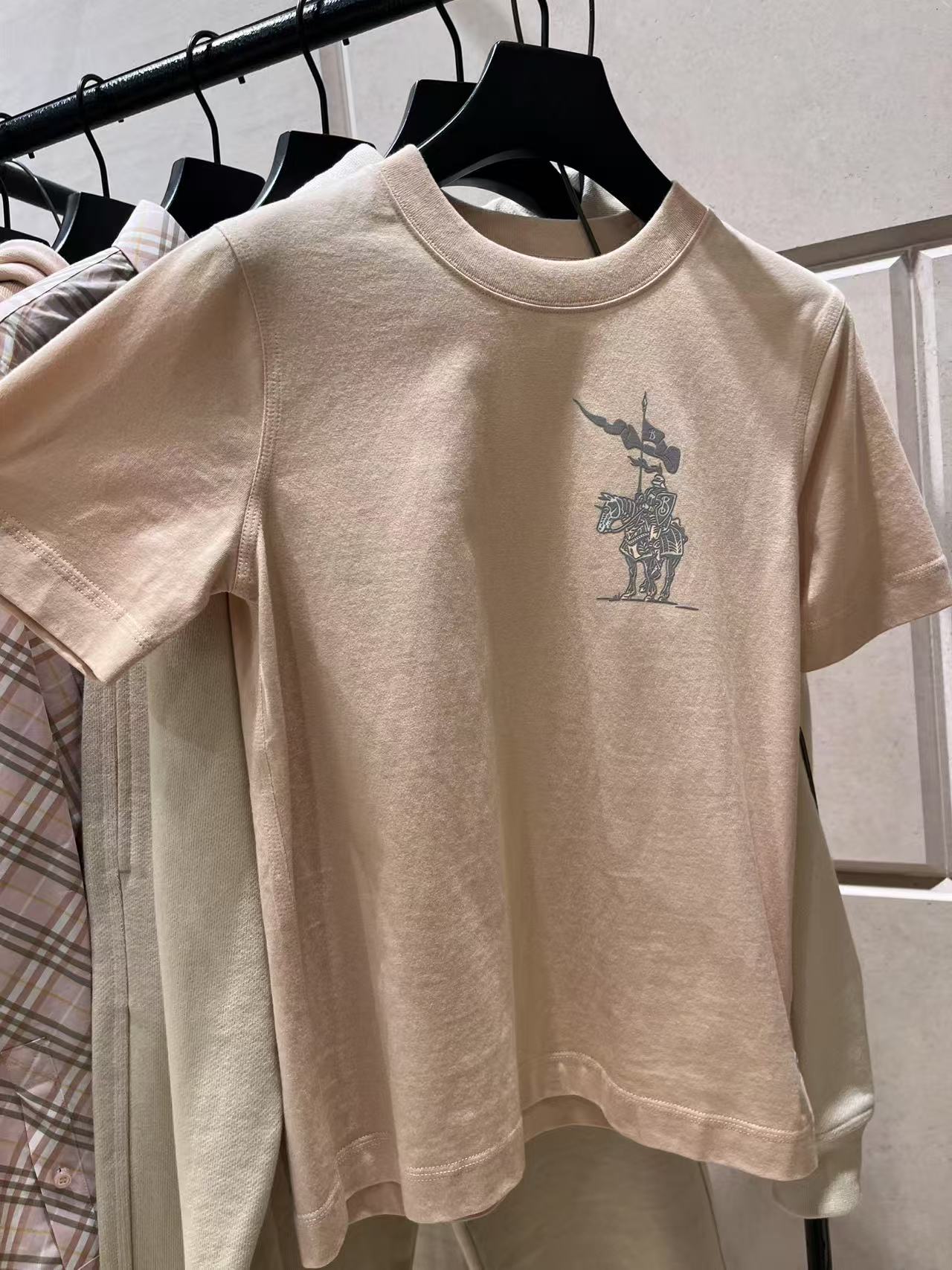 未使用 BURBERRY/博柏利 Burberry25新款女士纯棉针织短袖