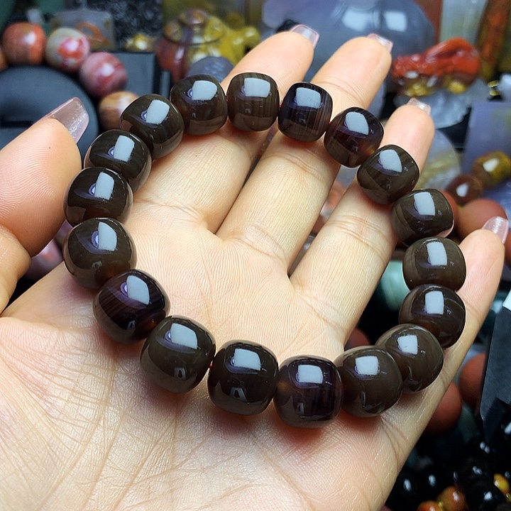 硅化玉未镶嵌手串