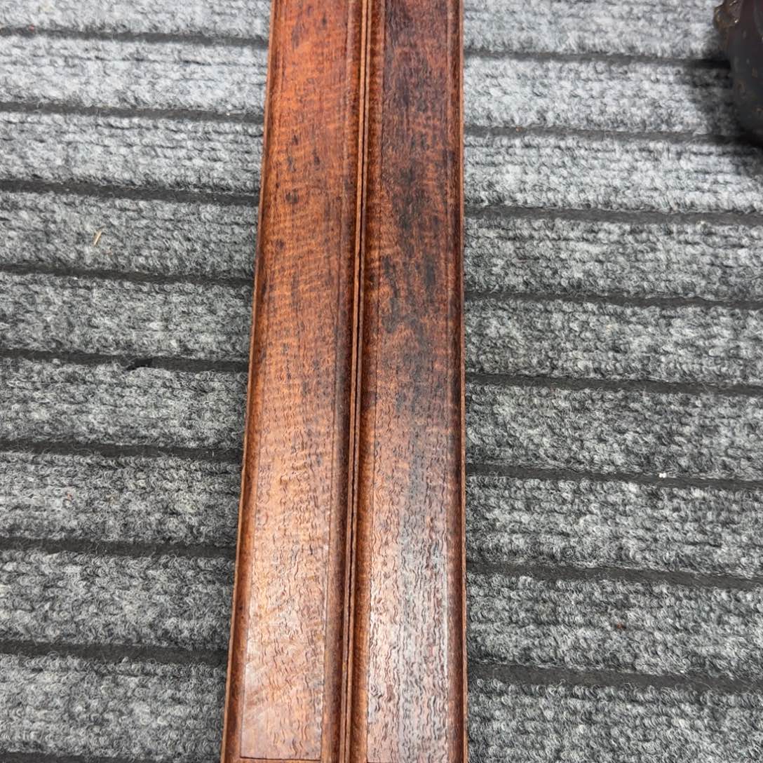 大果紫檀（缅甸花梨）镇尺一对一木一器