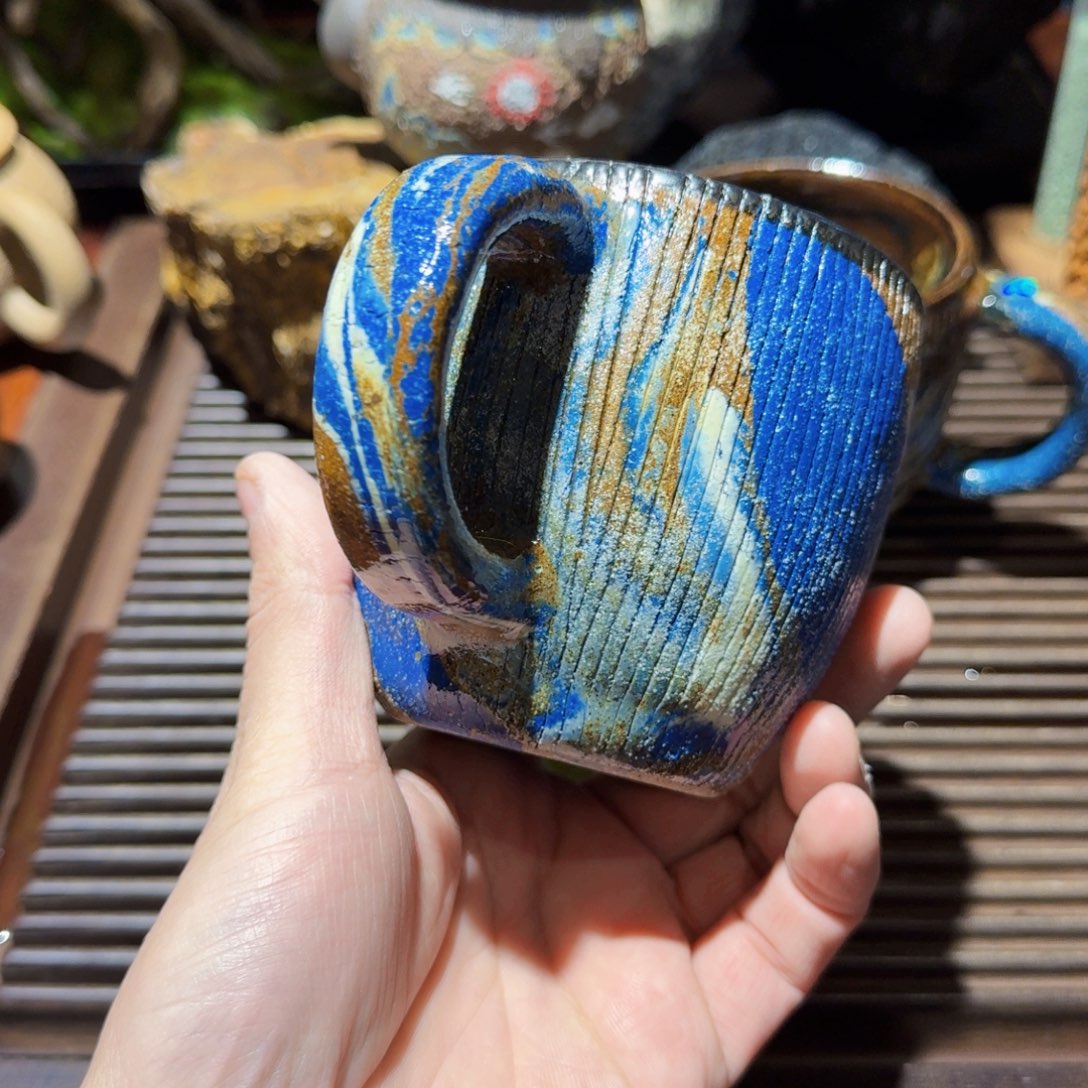 半**堂七彩岩矿马克杯大号马克350ml