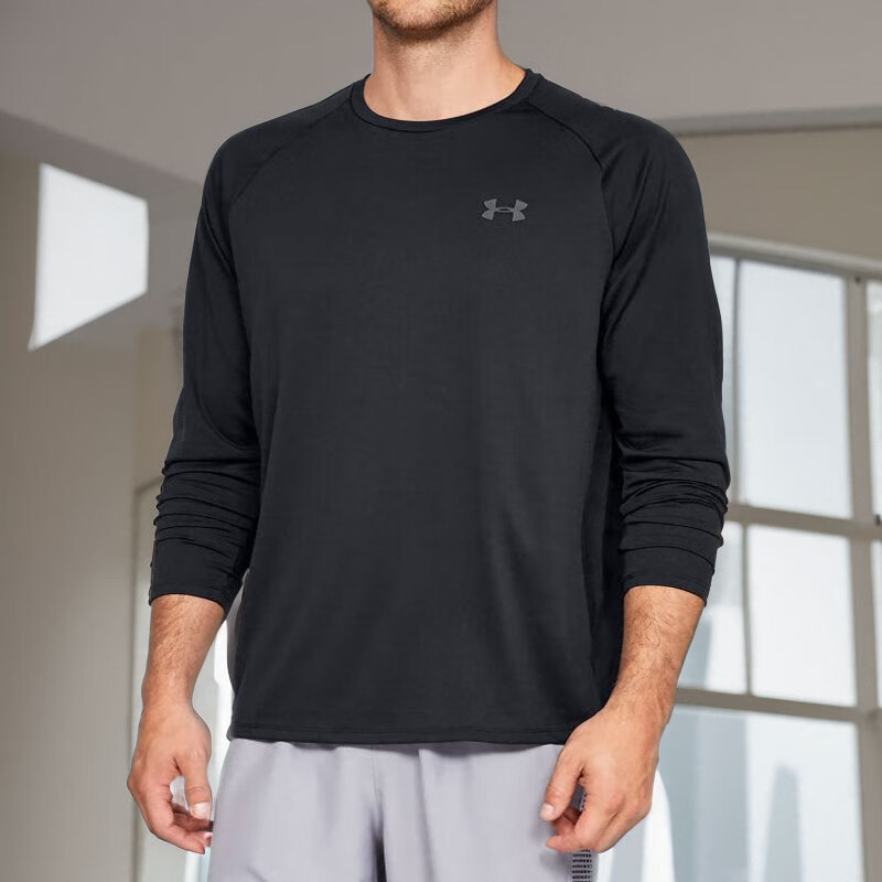 【长袖t恤】UA安德玛男子Tech 2.0快干长袖秋冬新款运动休闲训练服