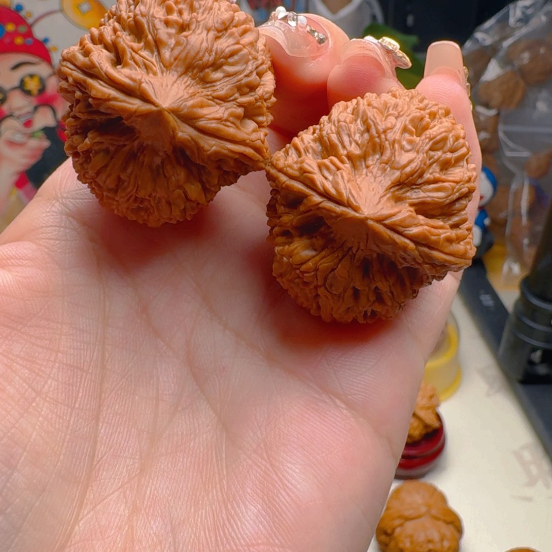核桃把件34尺寸大蒜头