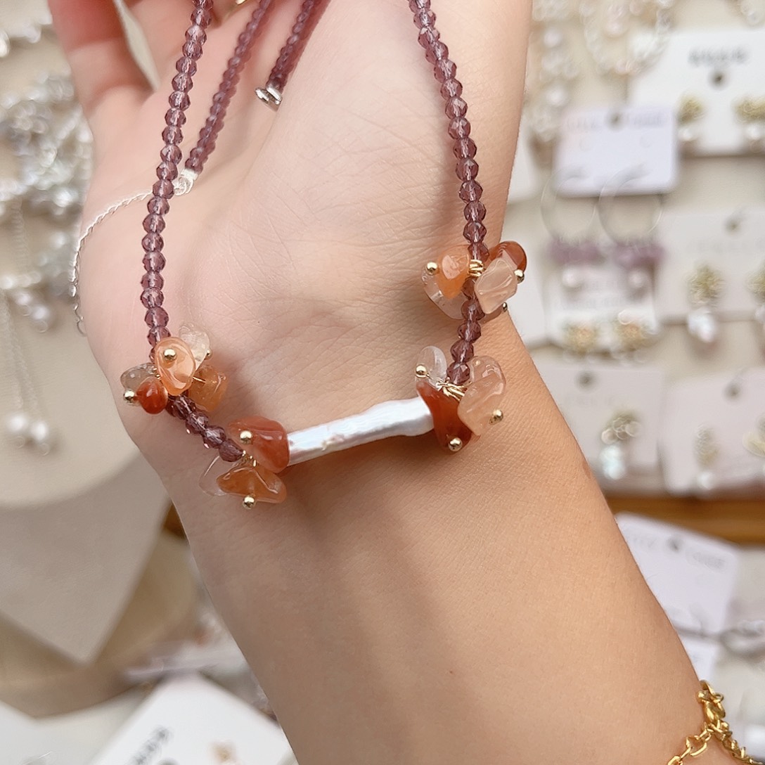 颈饰未镶嵌淡水珍珠