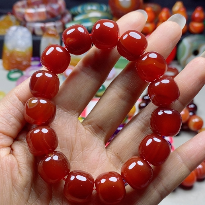 未镶嵌手链玛瑙/玉髓飞***花
