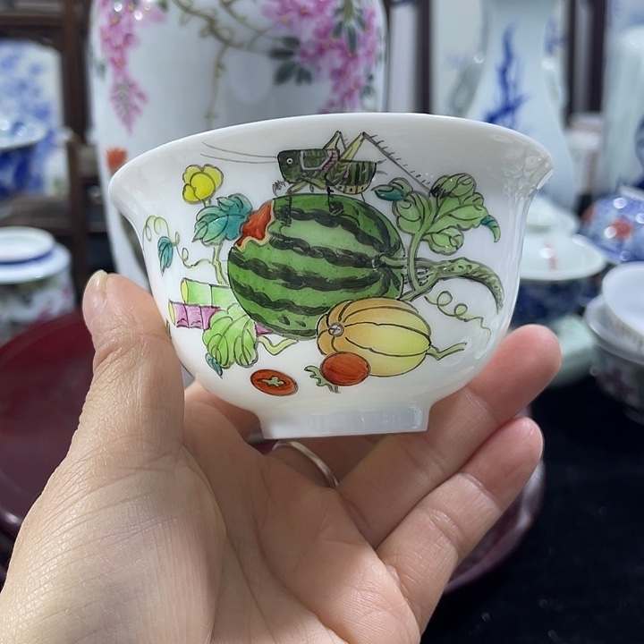 景德镇陶瓷手绘主人杯