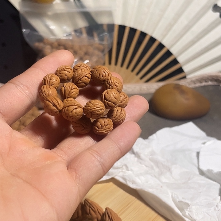 无***兜碧桃核小尺寸手串