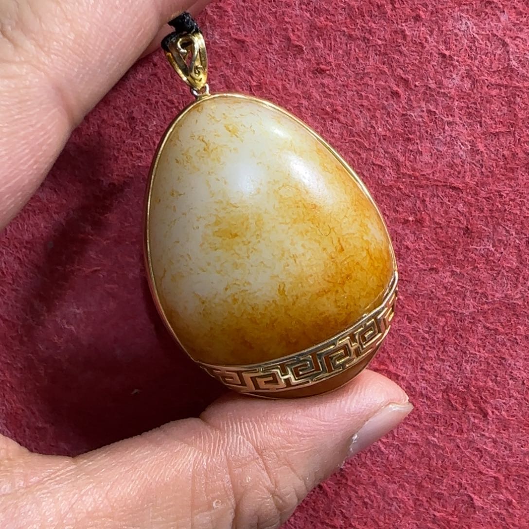 和田玉未镶嵌挂件