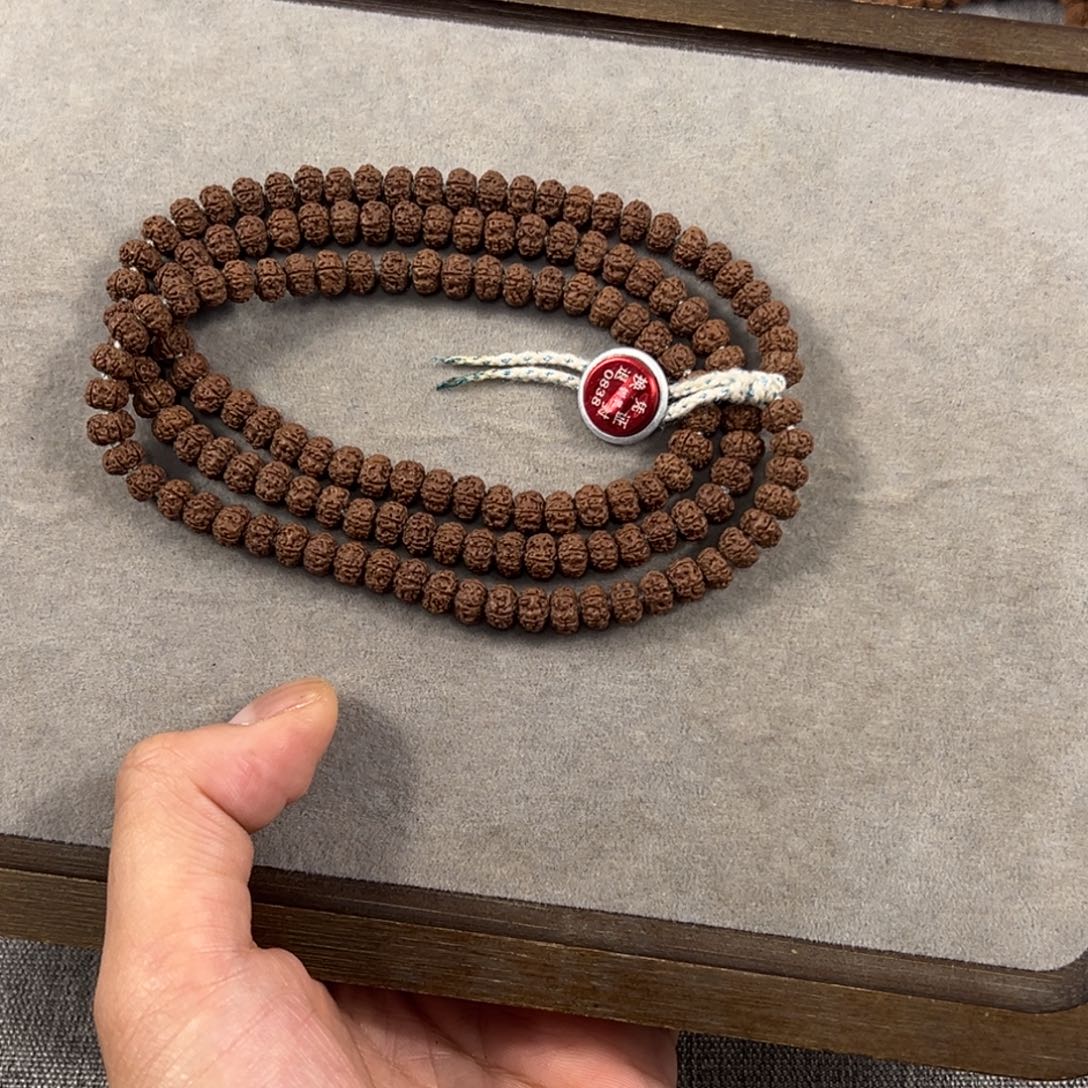 无***南金刚菩提吊坠平细108七尺寸编号0838