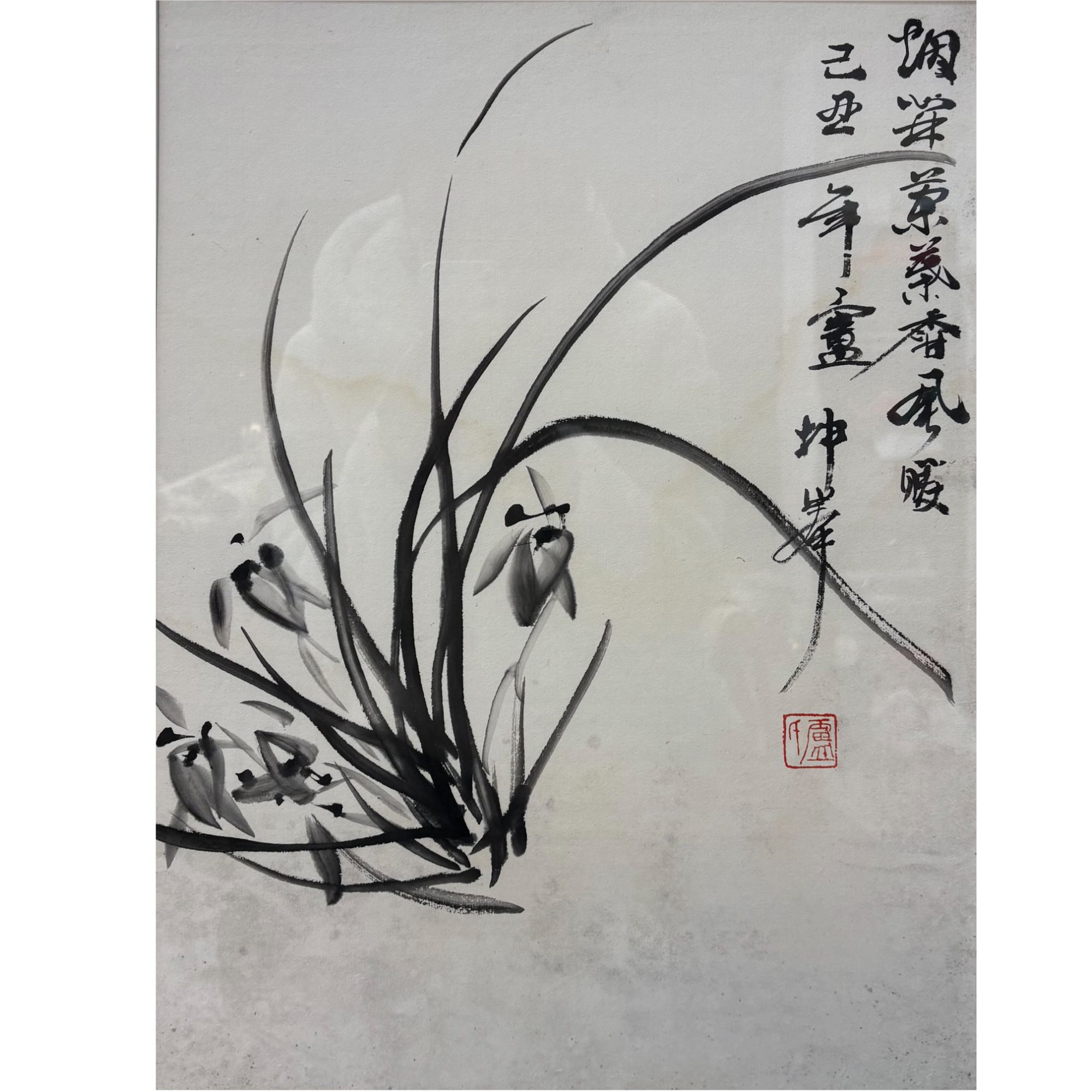 卢老师 墨兰图 44.5*34cm