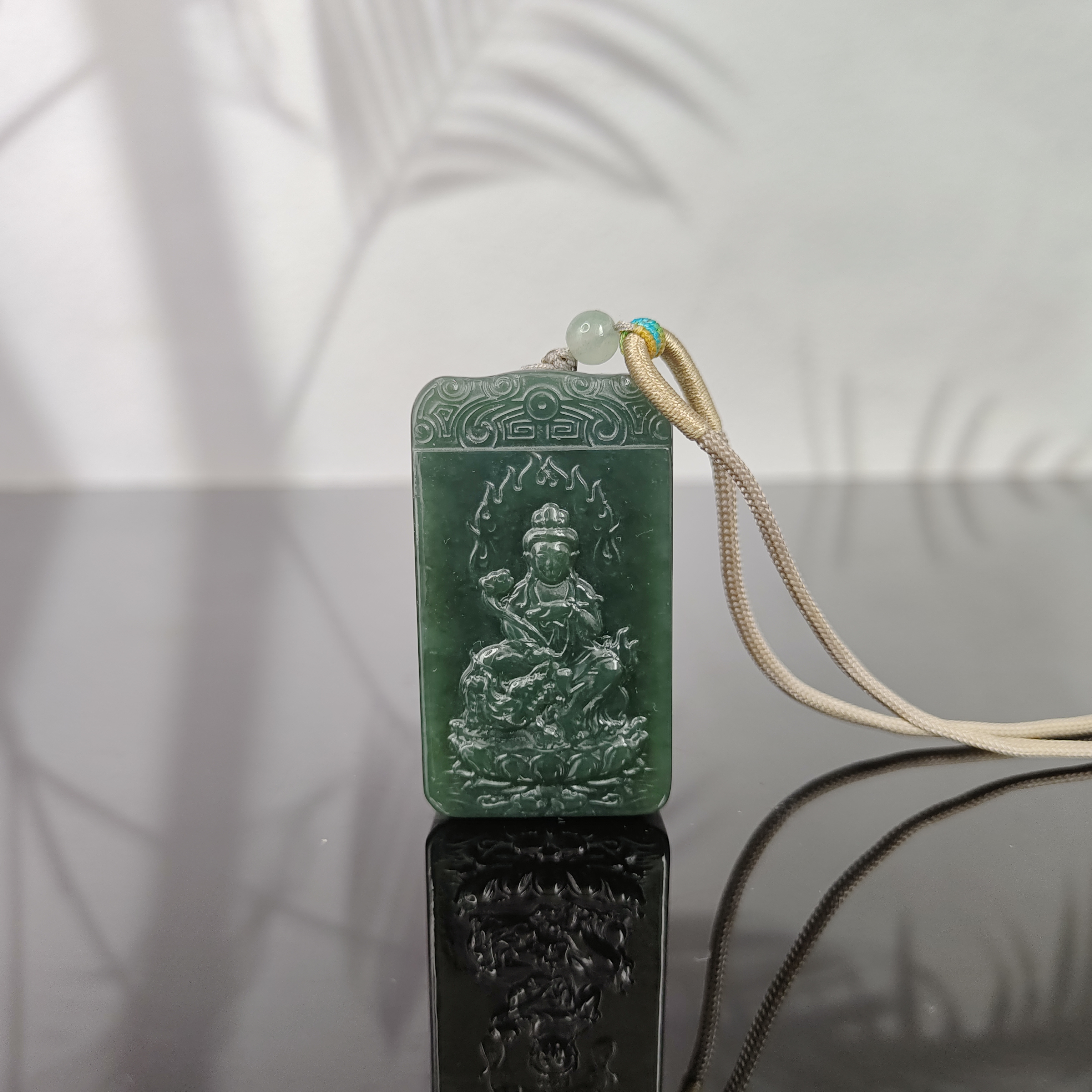 Z和田玉文殊菩萨吊坠（兔）3374