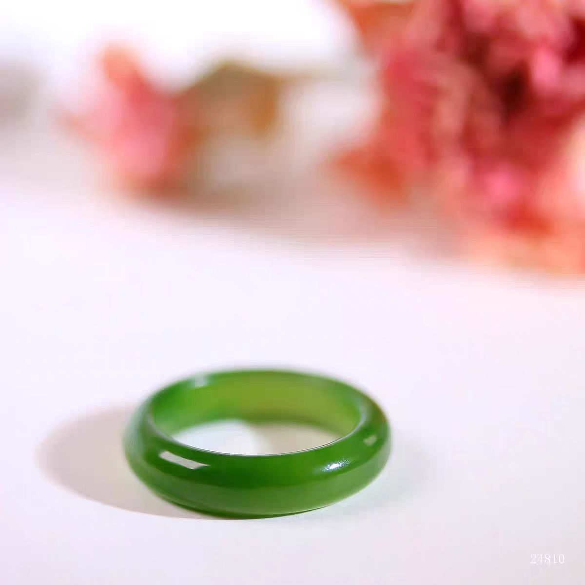 【新疆直发】和田玉碧玉戒指备注圈口F多样性发一