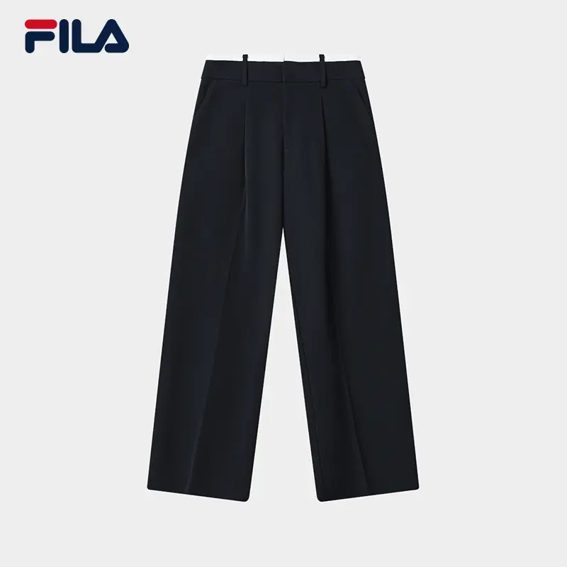 【经典流光风】FILA/斐乐女秋新款休闲运动梭织直筒长裤F11W544802F