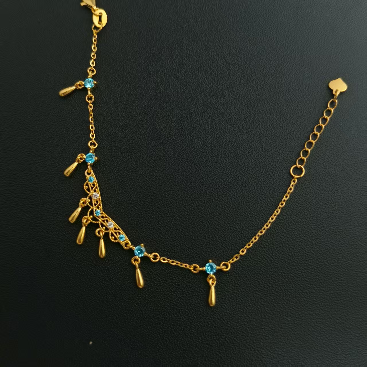 【花丝流苏手链】足金999黄金5G温柔风ins风手链