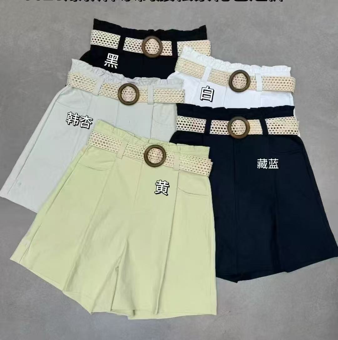 油麦家招牌显瘦花苞短裤6628
