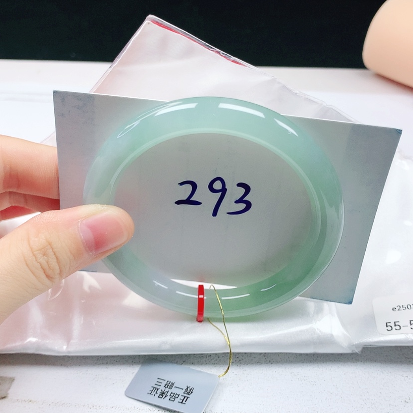 【闪购商品】翡翠手镯（圆镯）未镶嵌缅甸天然a货手镯55