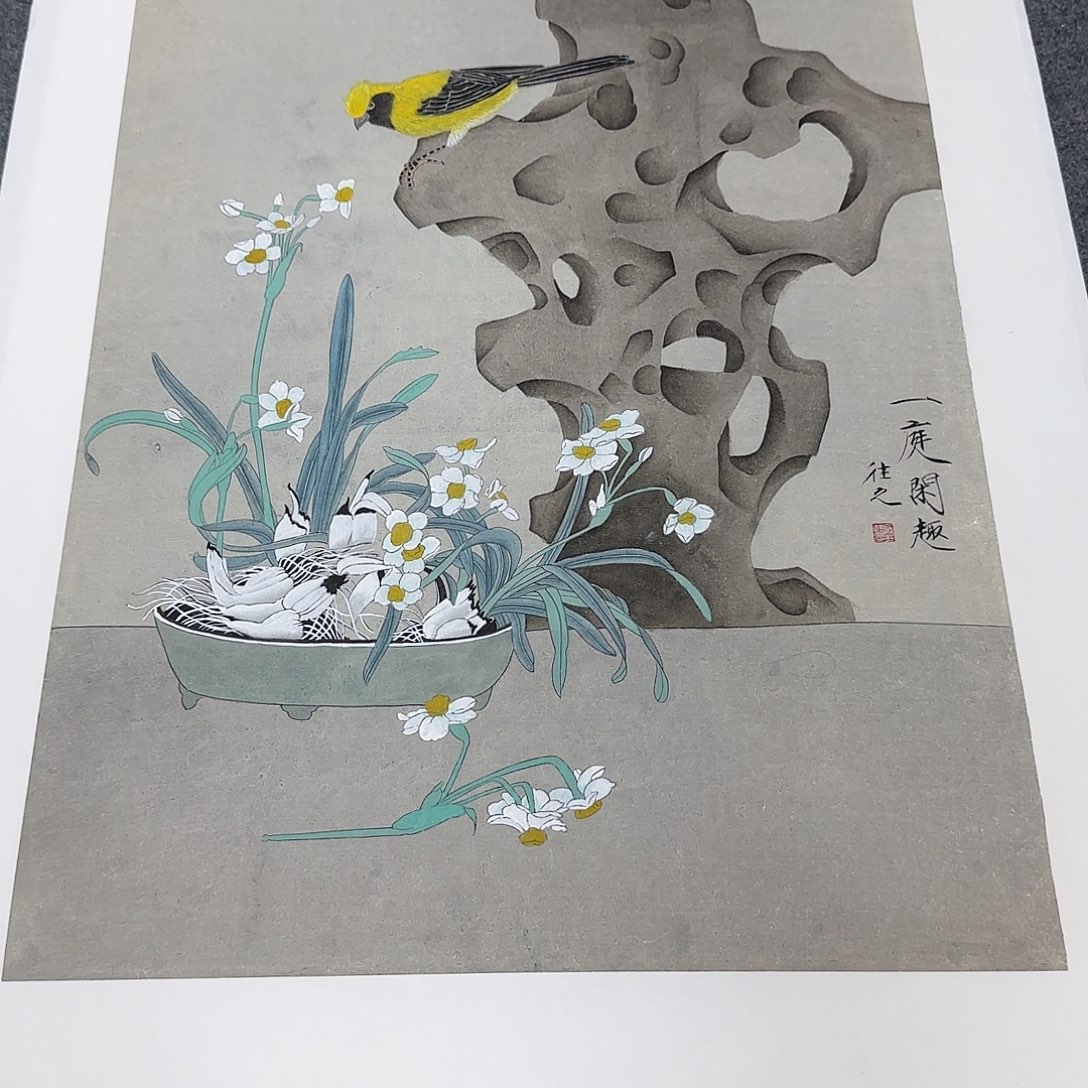 国画纯手绘山水花鸟